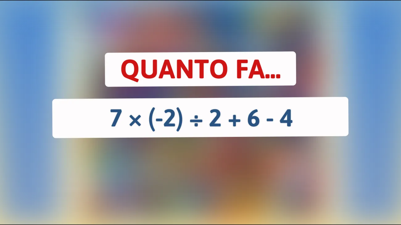 \"Svelato il mistero: scopri se sei un vero genio risolvendo questo semplice indovinello matematico!\""