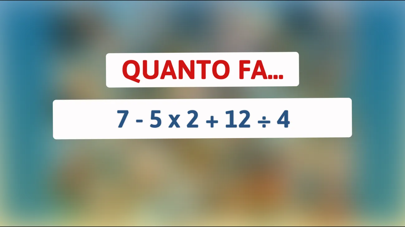 Scopri la risposta a questo enigma matematico che sfida le menti più brillanti: riesci a risolverlo correttamente?"