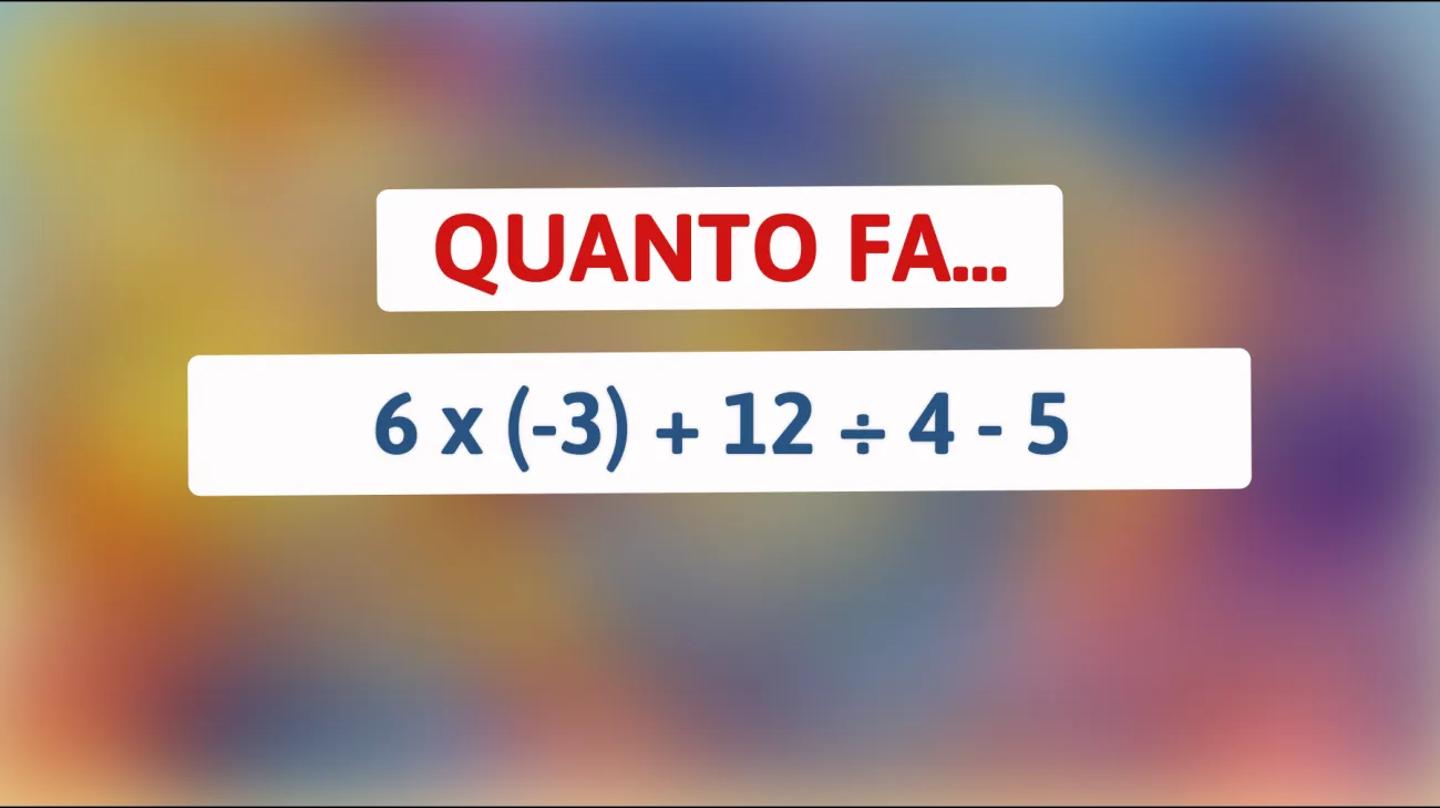 Scopri la soluzione a questo enigma matematico che solo il 1% delle persone riesce a risolvere correttamente!"