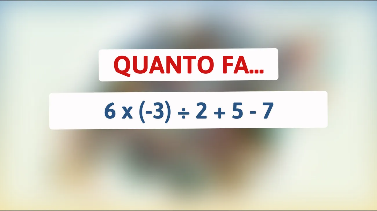 Scopri se sei un vero genio: solo i più intelligenti risolvono questo semplice indovinello matematico!"