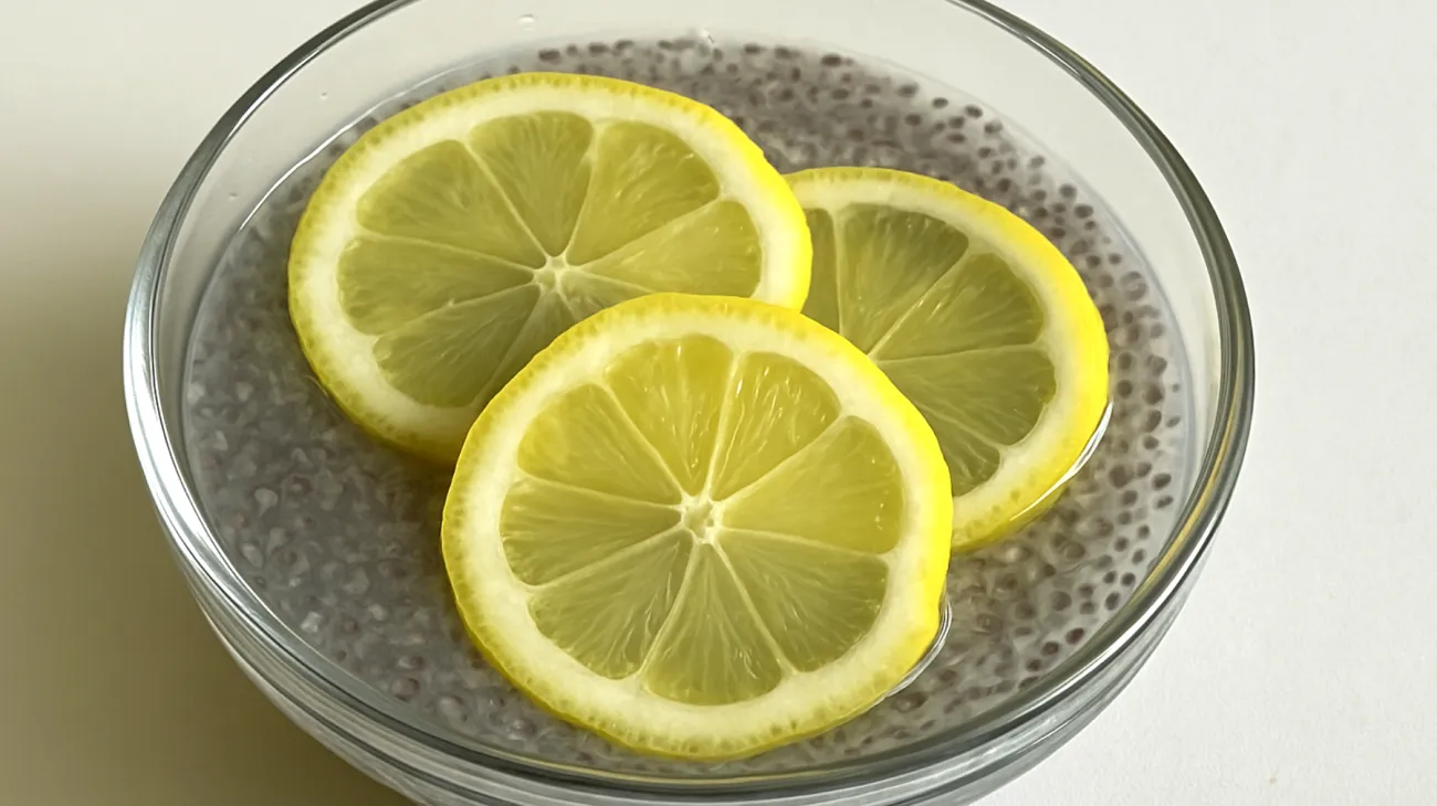 Semi di chia pudding con acqua di cocco e limone"